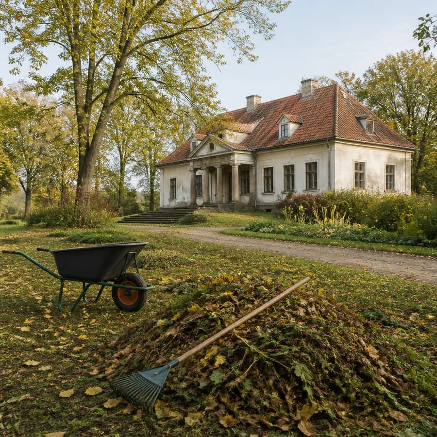 Mieszkańcy Różanny wspólnie odnawiają zabytkowy park dworski